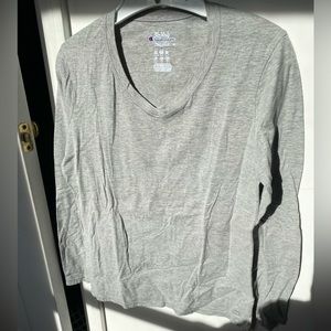 grey women’s champion long sleeve tee